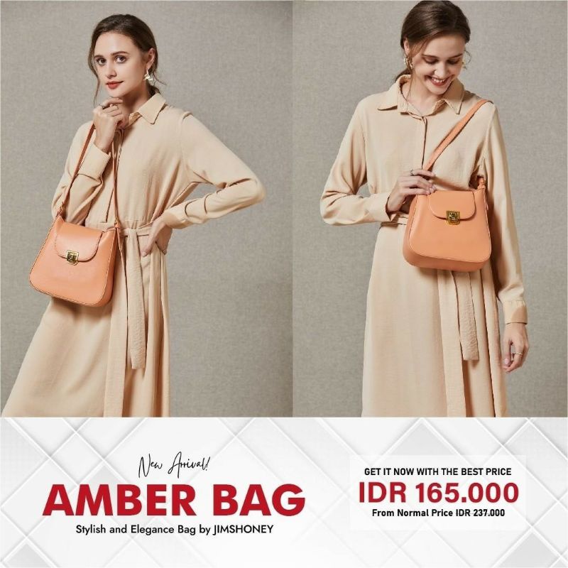 JIMS HONEY AMBER BAG TAS SELEMPANG BAHU WANITA (FREE EXCLUSIVE BOX)