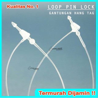 1 Dos isi 5000pcs LOOP PIN HANG  TAG  PLASTIK  LOCK STRING 