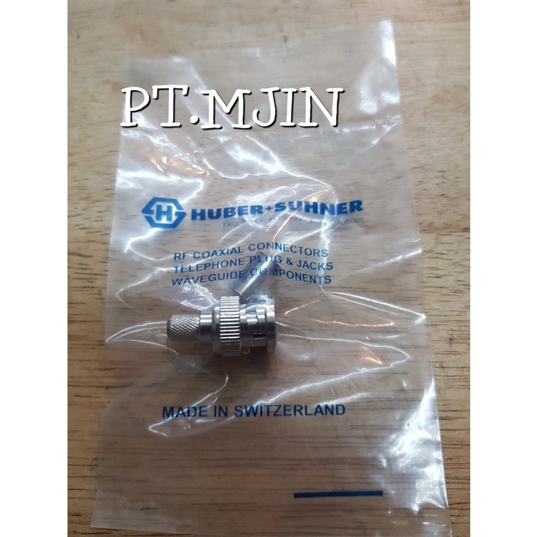 Konektor BNC male crimp rg6 high quality Huber Suhner