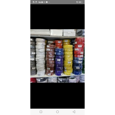 Kabel Awg 18 besar 1rol panjang 100meter serabut tembaga putih