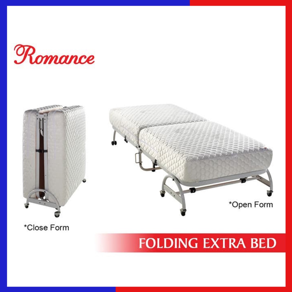 folding bed/folding extra bed putih