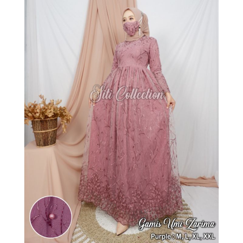 PRODUK ORIGINAL GAMIS PESTA TERBARU//GAMIS YUMNA//GAMIS TULLE MODERN//FASHION WANITA