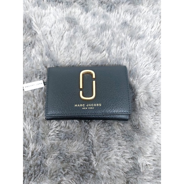 Marc The Snapshot Compact Wallet Logo Black Marc Jac0bs