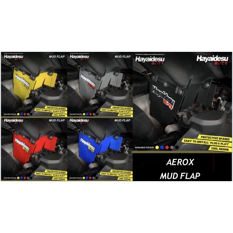 MUDFLAP HAYAIDESU AEROX 155 / ALAS LUMPUR AEROX 155