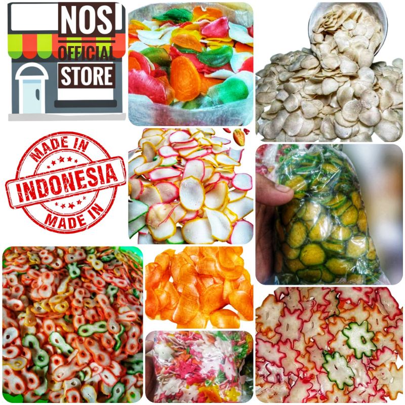 

Kerupuk Bawang Mentah Warna Warni Khas Bandung - Nos Official Store