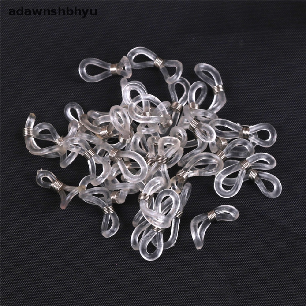 [adawnshbhyu] 40pcs Rantai Strap Holders Karet Ujung Loop Bening Kacamata Mata Perlengkapan Tontonan