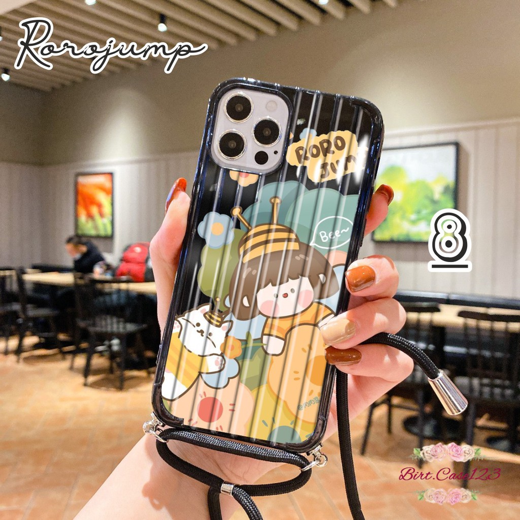 Softcase Koper Slingcase Lanyard RORO JUMP Oppo Reno 6.4 2f 2z Ace 3 4 4f A91 A52 A92 A53 BC2961