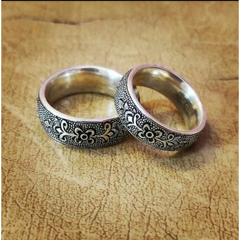 CINCIN pria perak handemade ukir