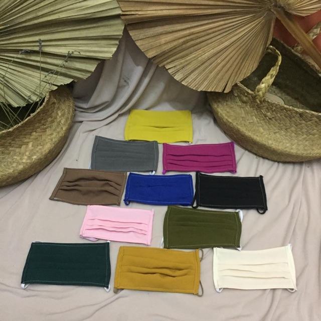 MASKK KAIN KARET EARLOP RANDOM WARNA TIDAK BISA PILIH WARNA