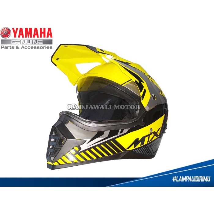 HELM MTX YELLOW YF-N5 SIZE XL ASLI YAMAHA