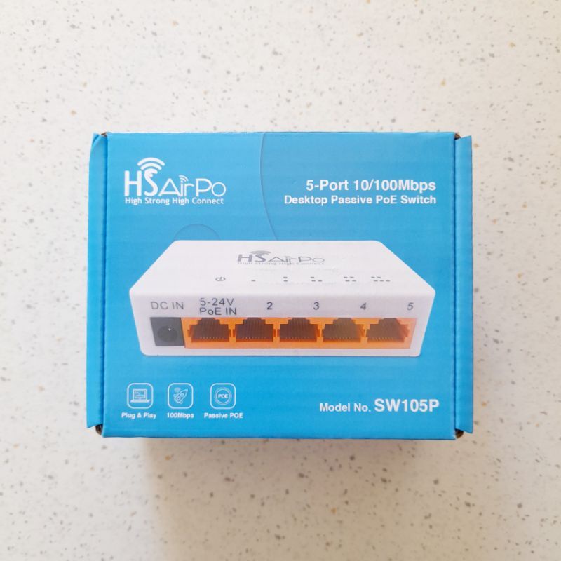 Switch Hub Hsairpo 5 Port