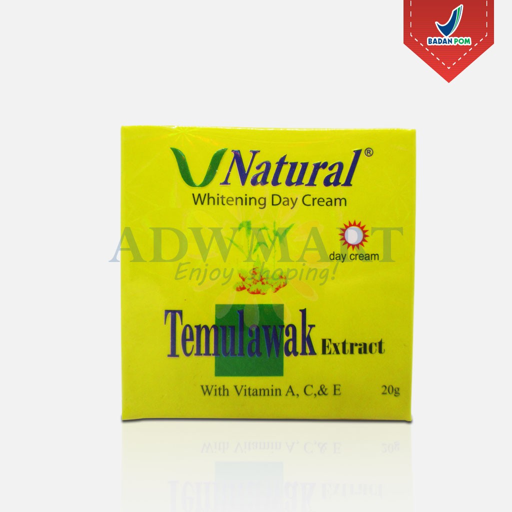 KRIM PEMUTIH WAJAH V NATURAL DAY CREAM TEMULAWAK