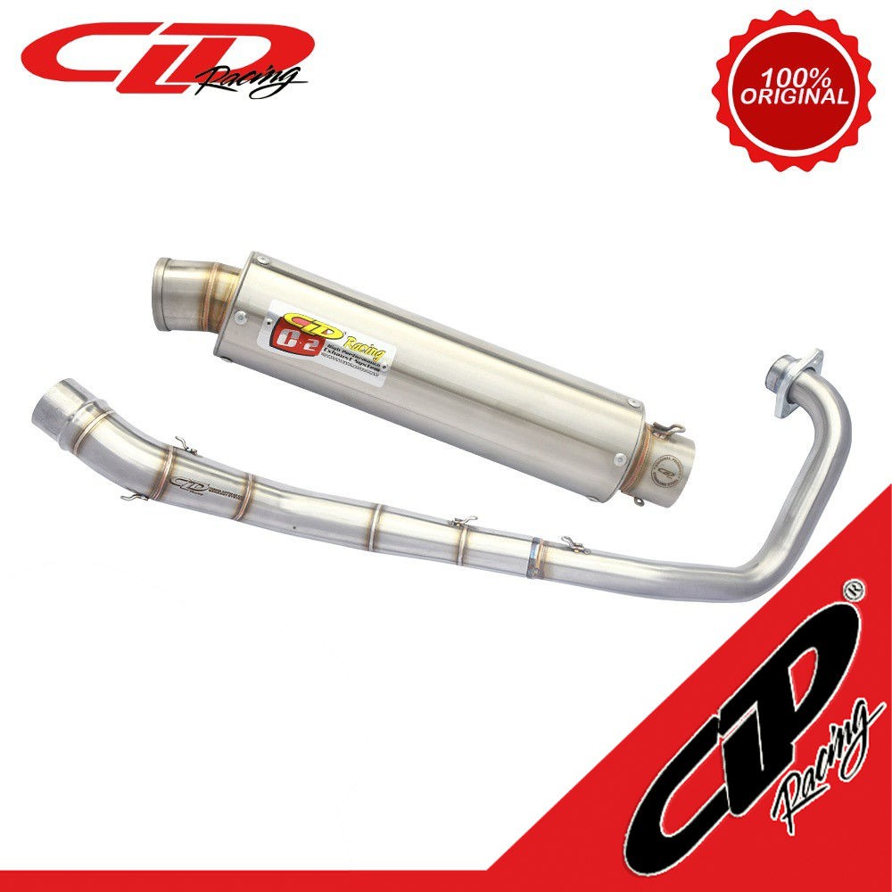 Knalpot CLD C2 Bulat Yamaha MX King 150 CLD Racing