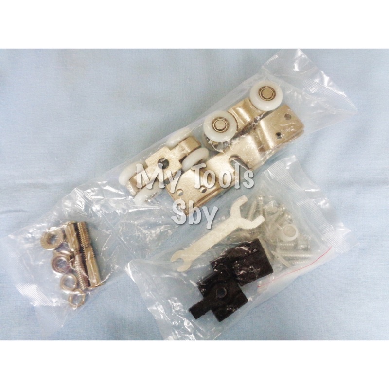 (1 set) Roda Rel Pintu Dorong J3 / J4 / J5 / J6 Nylon Soligen