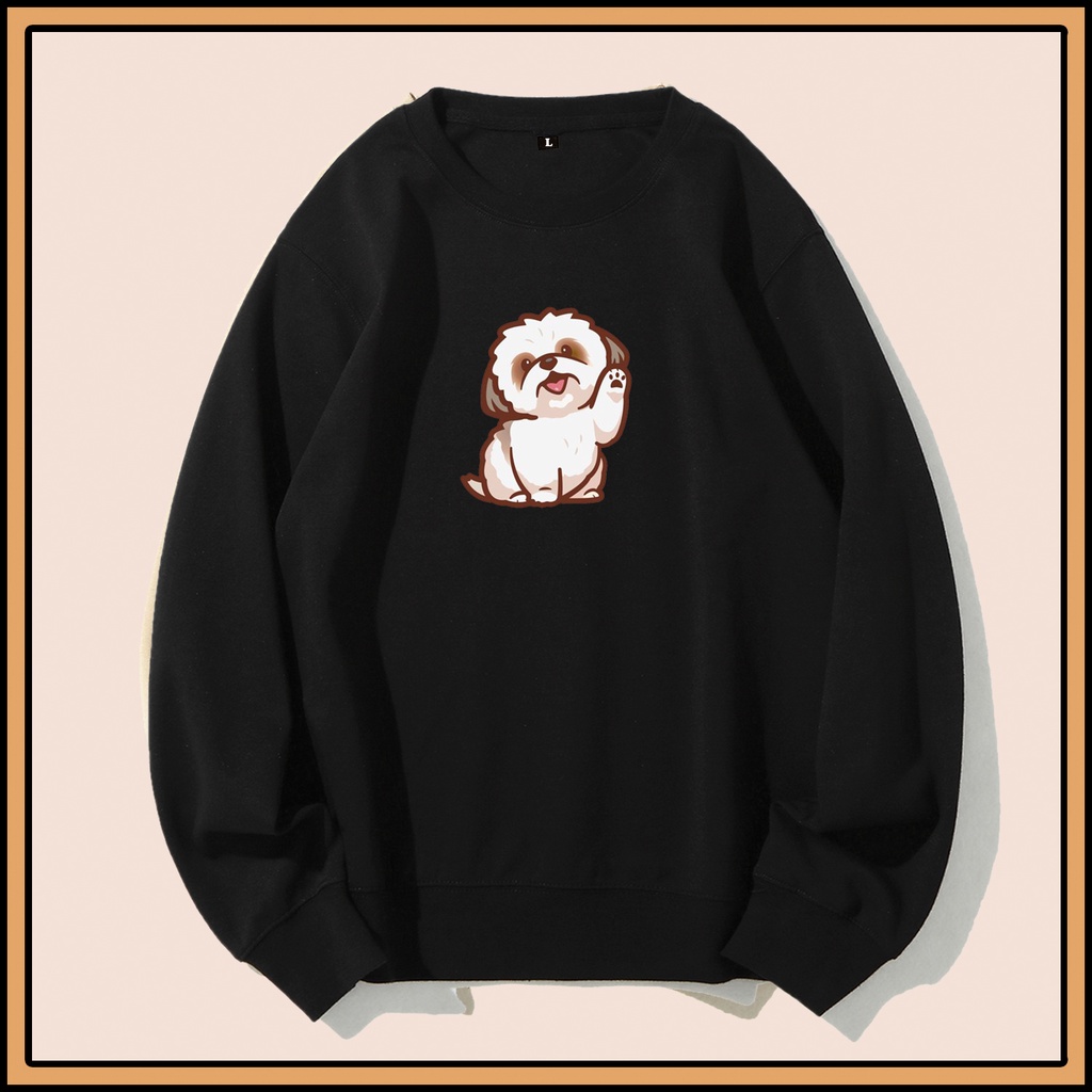 CALVIERO SHOP - BAJU SWEATER WANITA ATASAN CUTE DOG SWEATER DEWASA BRAND ANIME SWEATER HODDIE FASHION CITAYEM SCBD FASHION WEEK FASHION VIRAL TIKTOK