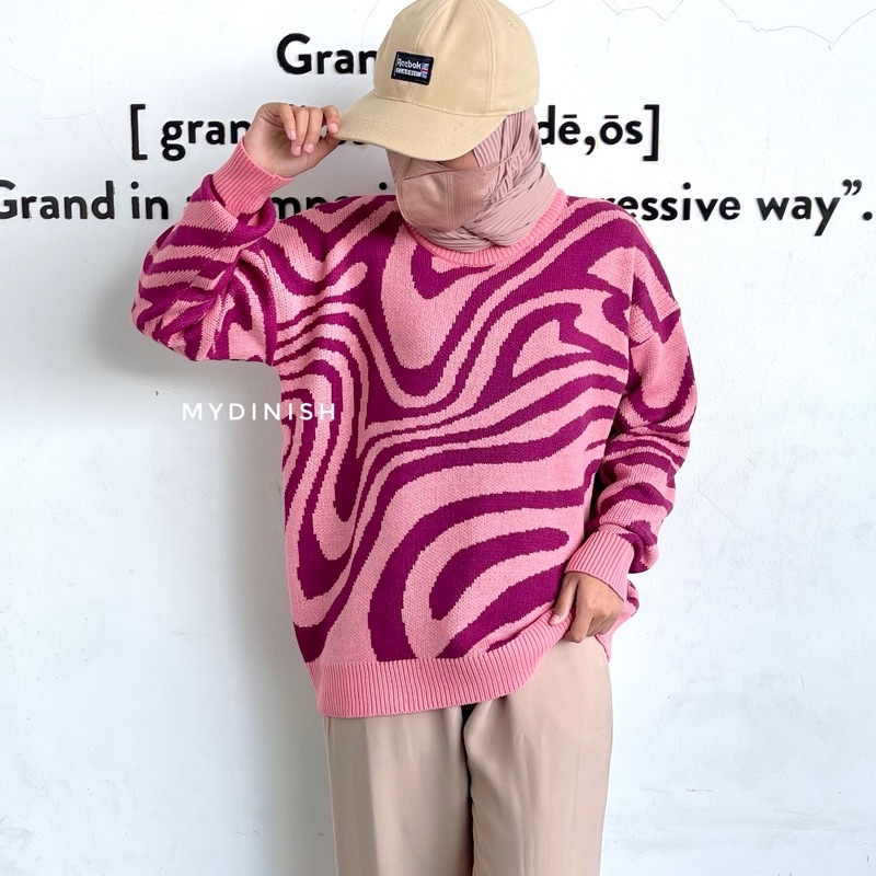 Clara Zebra Sweater - Sweater Blouse Zebra