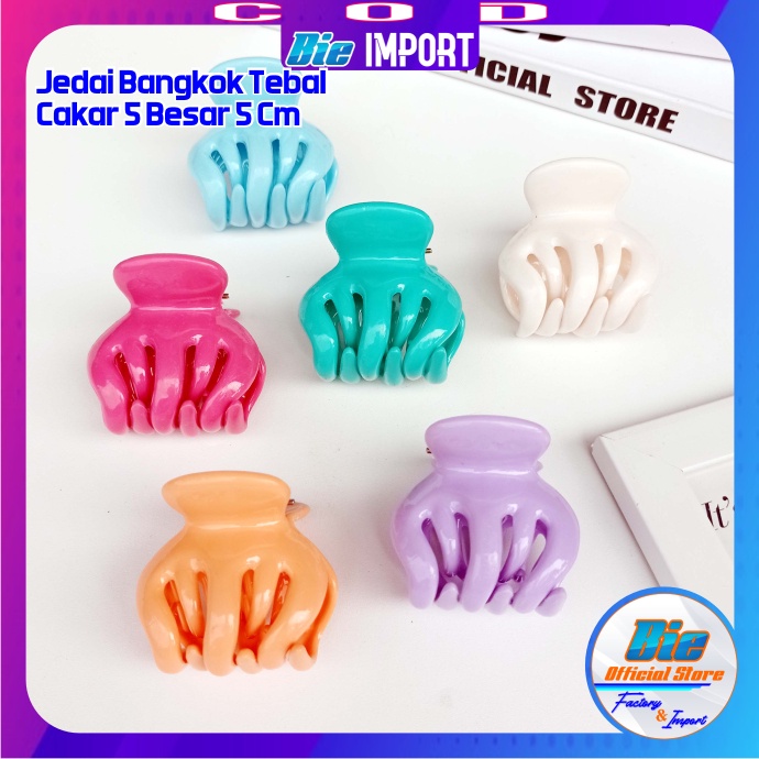 Jepit Jedai Bangkok Cakar 5 Besar 5 Cm Impor Best Seller