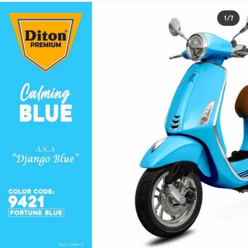 Pylok Diton Premium Fortune Blue 9421 Cat Biru Muda 400cc