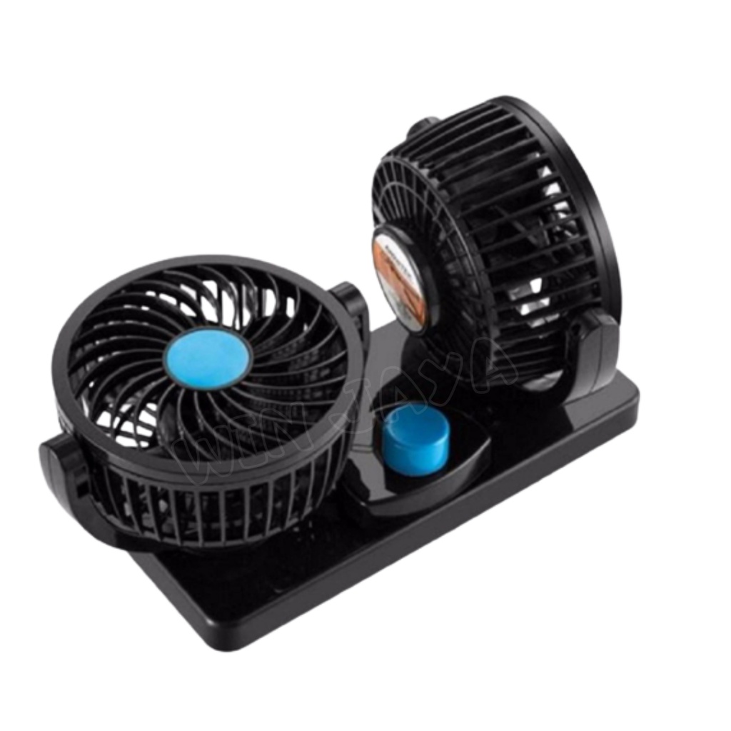 KIPAS ANGIN MOBIL DI LIGHTER 12V COLOK ROKOK FAN DOUBLE BLOWER