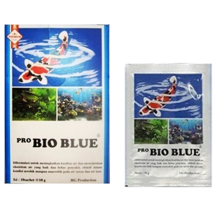 Pro Bio Blue 10gr Bakteri Starter ProBio Penjernih Aquarium Kolam Ikan