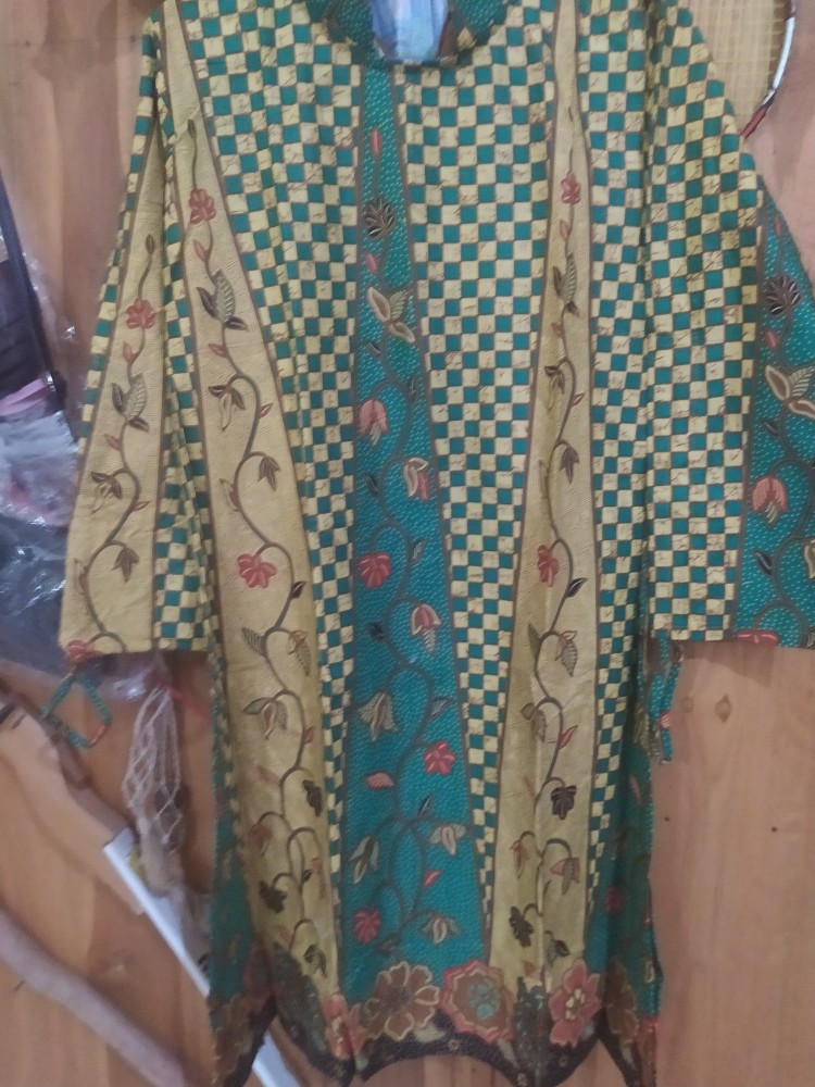 Tunik Batik Kembang Sinaran Hijau Dsc04200