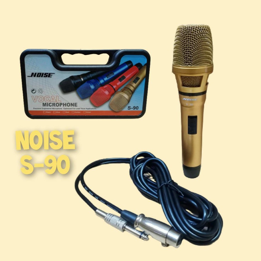 [PROMO COD] MICROPHONE VOCAL/MICROPHONE KARAOKE NOISE S-90 MICROPHONE PROFESIONAL DYNAMIC MICROPHONE KABEL