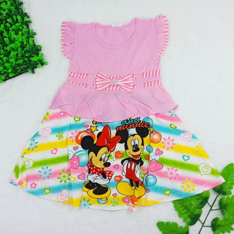 [Ss-1032] Dress Anak size 1-2tahun, Pakaian Anak Perempuan, Baju Terusan Anak, Anak Tampil Trendy