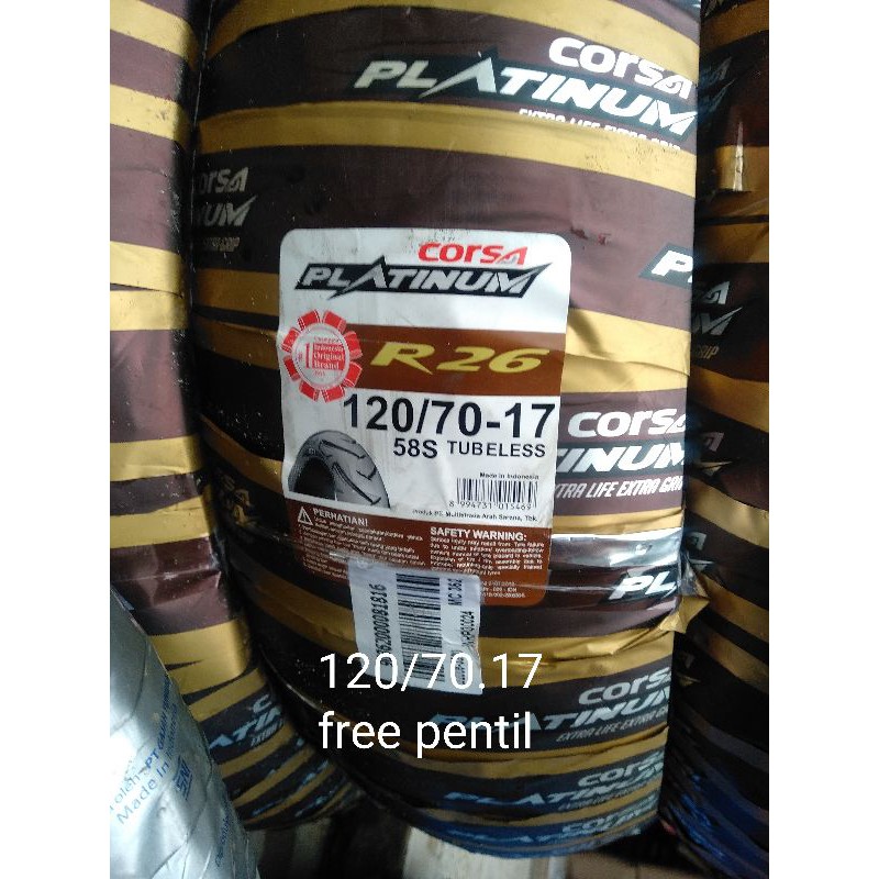 Corsa platinum r26 120/70.17 free pentil