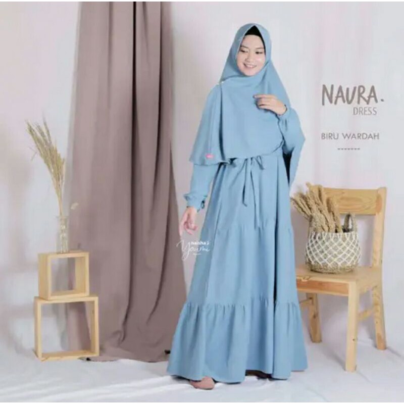 GAMIS WANITA NAURA DRESS BY NAISHA SAZE XL