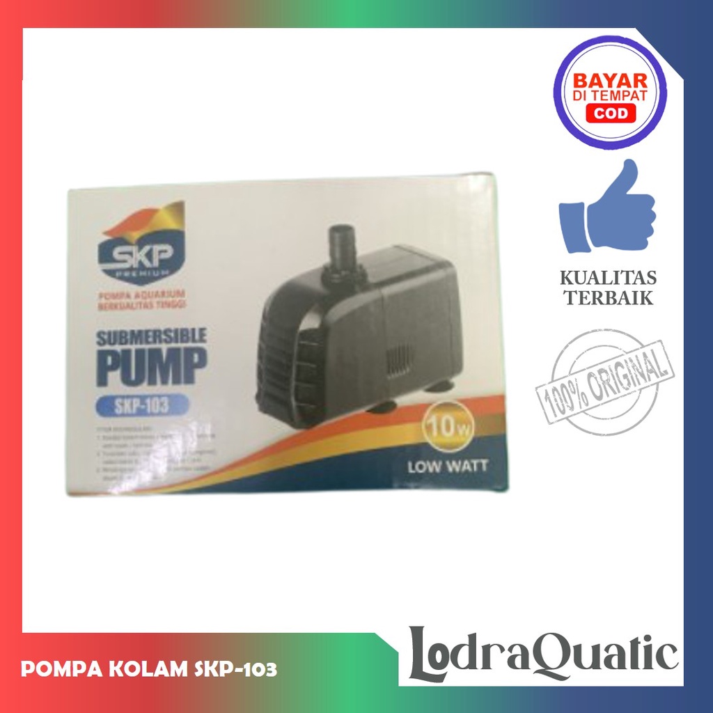 PROMO MURAH POMPA KOLAM BODY KECIL SKP 103 POMPA KOLAM IKAN SKP 103 NAIK 1,7 METER POMPA 1700 LITER PER JAM POMPA AIR HIDROPONIK POMPA KOLAM KECIL POMPA AQUARIUM MINI FILTER AQUARIUM FILTER KOLAM IKAN KOI FILTER POMPA AIR LAUT MARINE