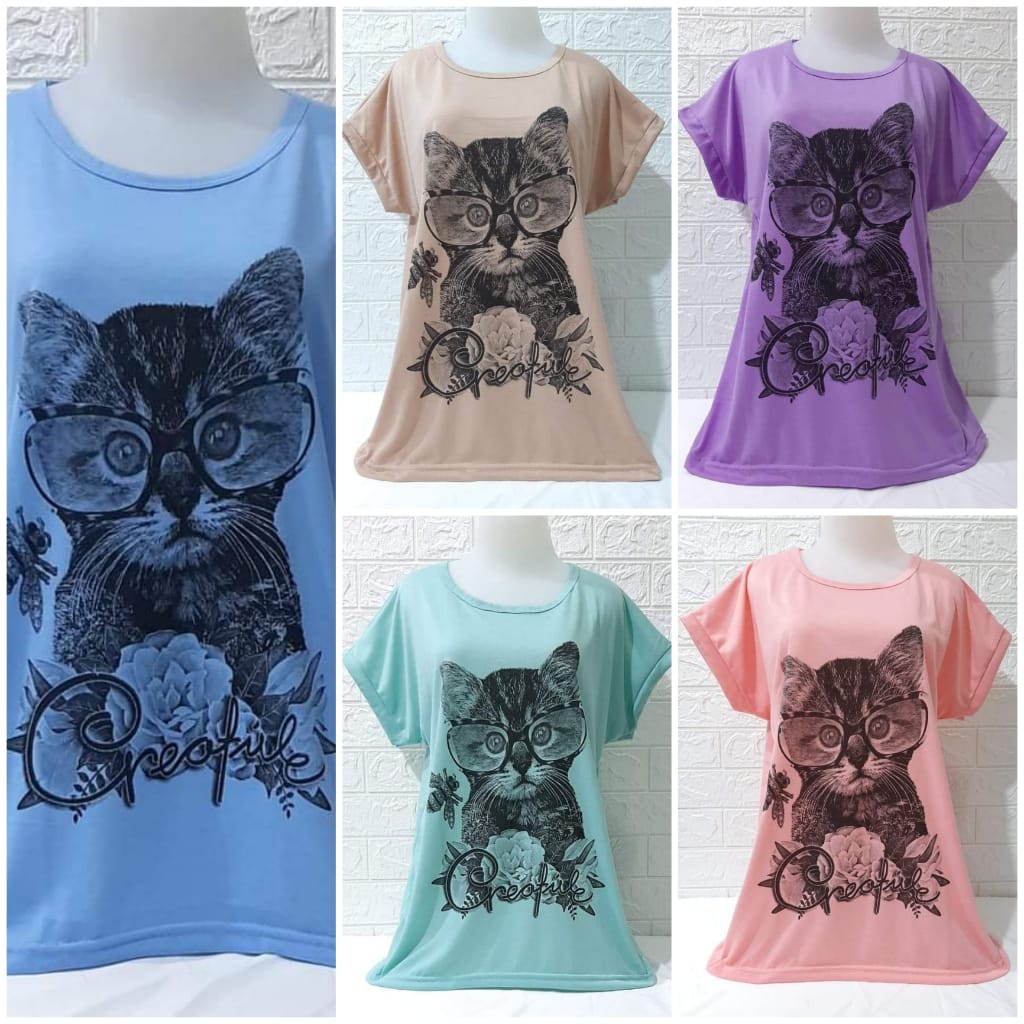 KAOS BIG SIZE CEWEK FULL PRINT | KAOS JUMBO MURAH MERIAH | ATASAN CEWEK XXL | BAJU JUMBO XXL CEWEK