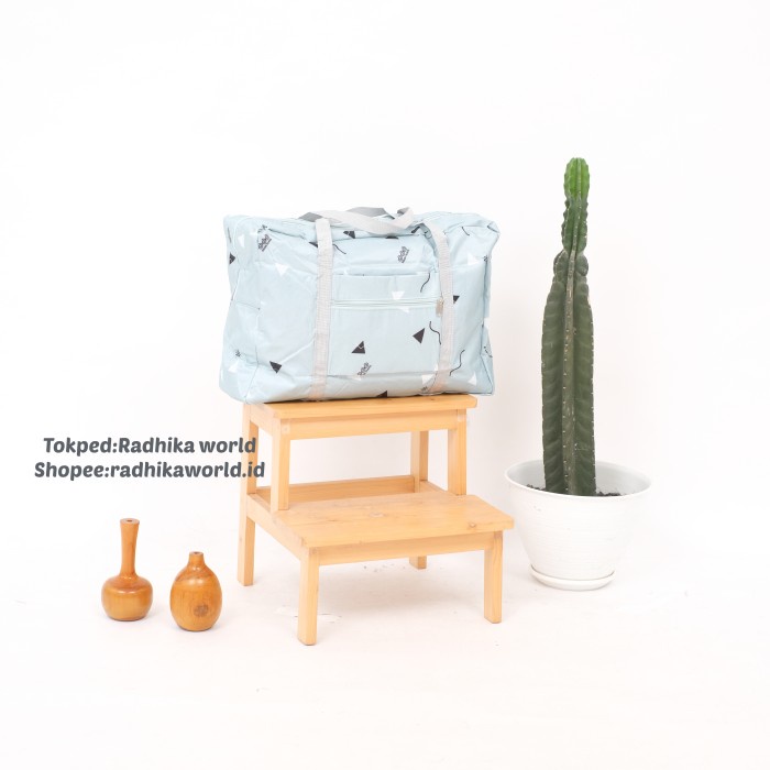 Tas Duffel Organizer Tas Travel bag besar jinjing koper multifungsi Radhika 03 - Biru Muda (J0Q4) Ta