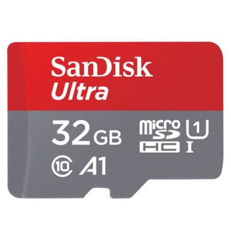 MICROSD SANDISK A1 - 32GB CL10 UHS - Speed 100Mbps/MEMORY HP/MEMORYCARD