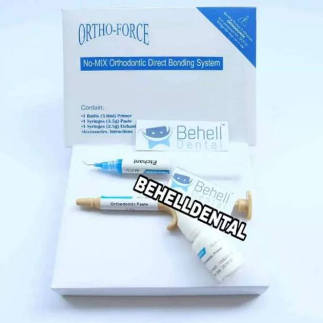 Lem Behel Ortho Force Mini No Mix ori . orthoforce nomix . tanpa laser . no laser / light cure