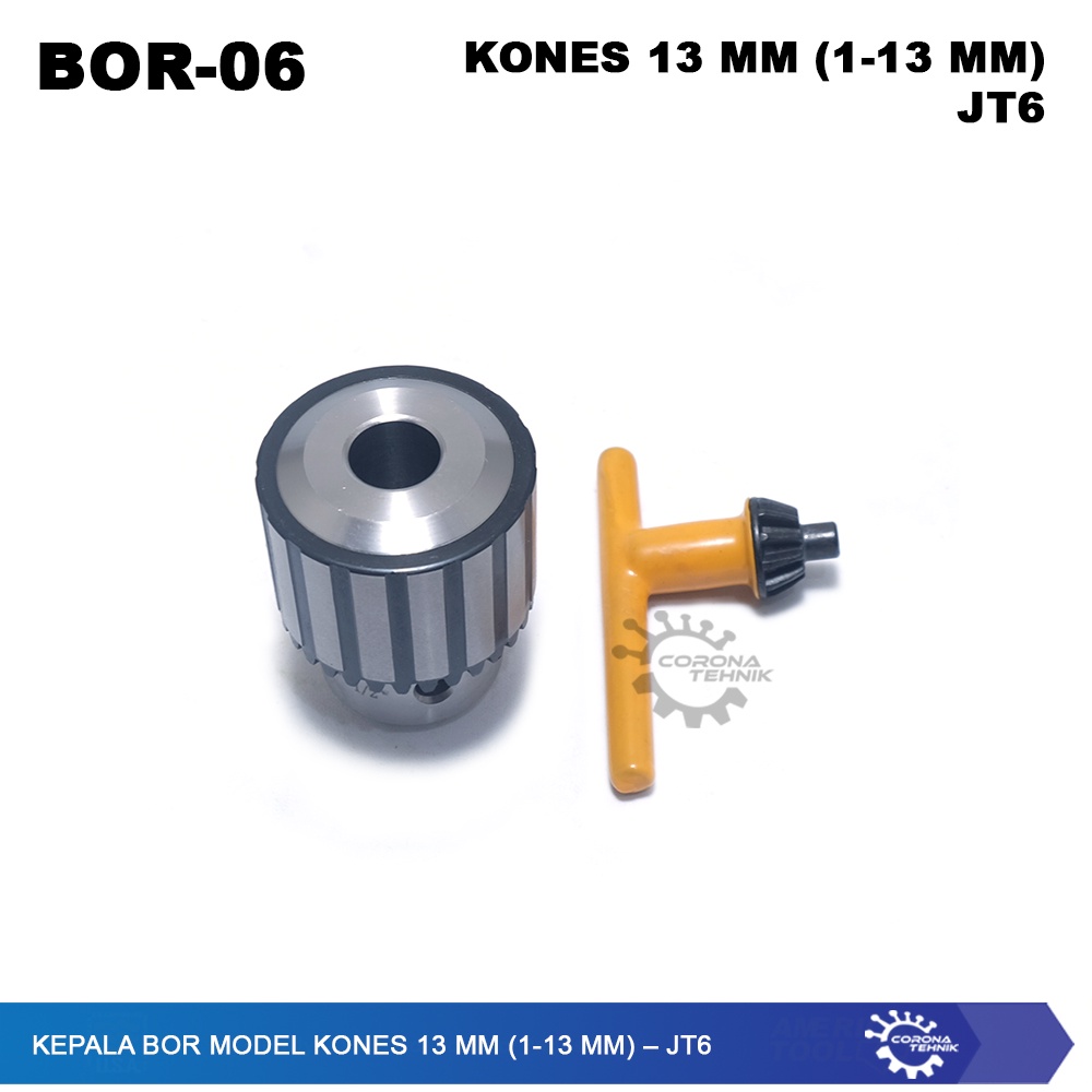 JT6 --Kepala Bor Model KONES 13 mm (1-13 mm)