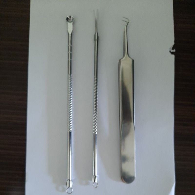 Pinset Komedo | Pinset Jerawat | Pencetan Jerawat | Pencetan Komedo 1 set (Casandra)