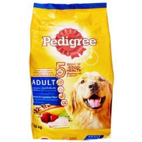 Pedigree Adult Chicken &amp; Vegetables 1.5kg 1.5 kg Makanan Anjing 1,5kg