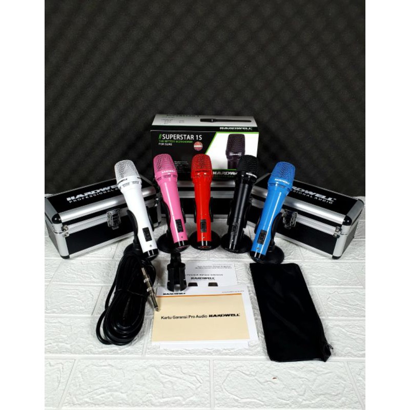 Mic hardwell superstar 1S superstar 1 original free hardcase mic