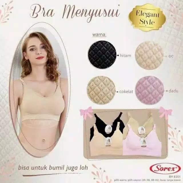 bh bra menyusui meternity sorex 8201 nursing bra