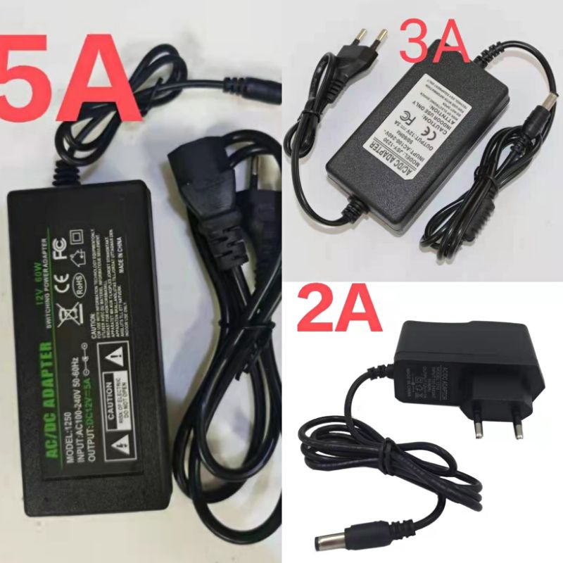 Adaptor DC 12V 2A/3A/5A murni trafo power supply untuk lampu strip