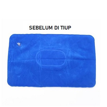 Bantal Angin Tiup Inflatable Travel Pillow Air Udara Ringan Camping Outdoor Pesawat Mobil Portable