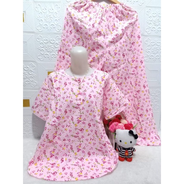 Baju tidur hoki celana panjang ld 100-110