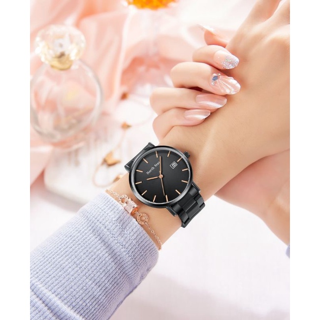 [ORIGINAL] 7 Variasi Jam Tangan Wanita North Star Tanggal Aktif Rantai Stainless