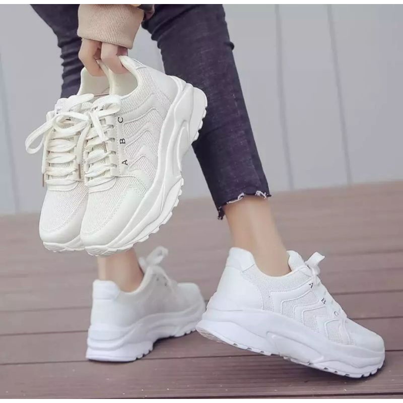 Sepatu Sneakers Wanita ABC Terbaru Terlaris Size 37-40/Sepatu Wanita Kekinian