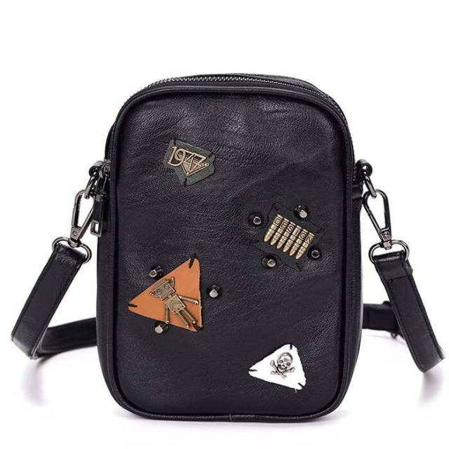 ELZA Import Tas Selempang Kulit Tas Pria Slempang Mini Slingbag