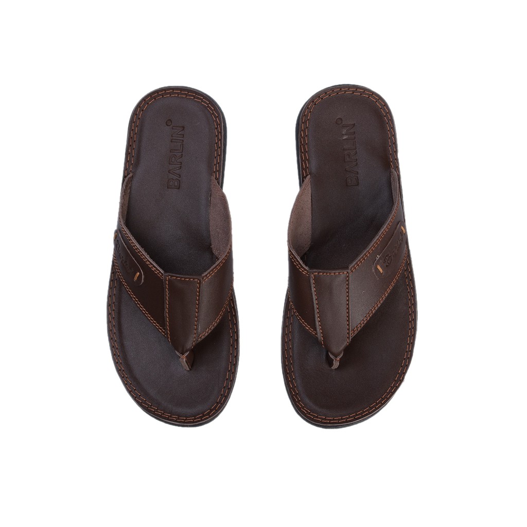 Sandal Pria Full Kulit asli 100% - Sendal Japit Barlin Original - SM02