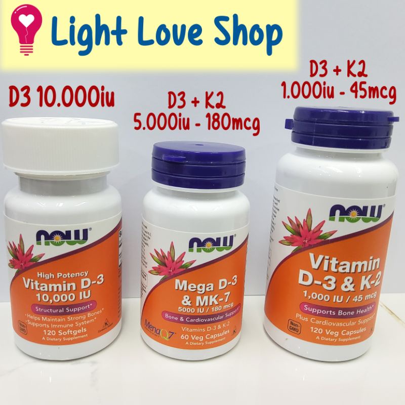 now vitamin d3 k2 1000iu 2000iu 5000iu 10000iu 1000 2000 5000 10000 iu