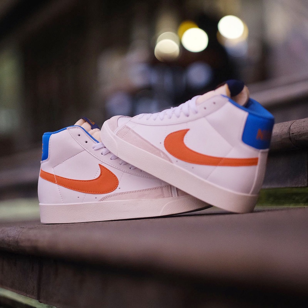 Nike Blazer Mid '77 White Orange Blue Original