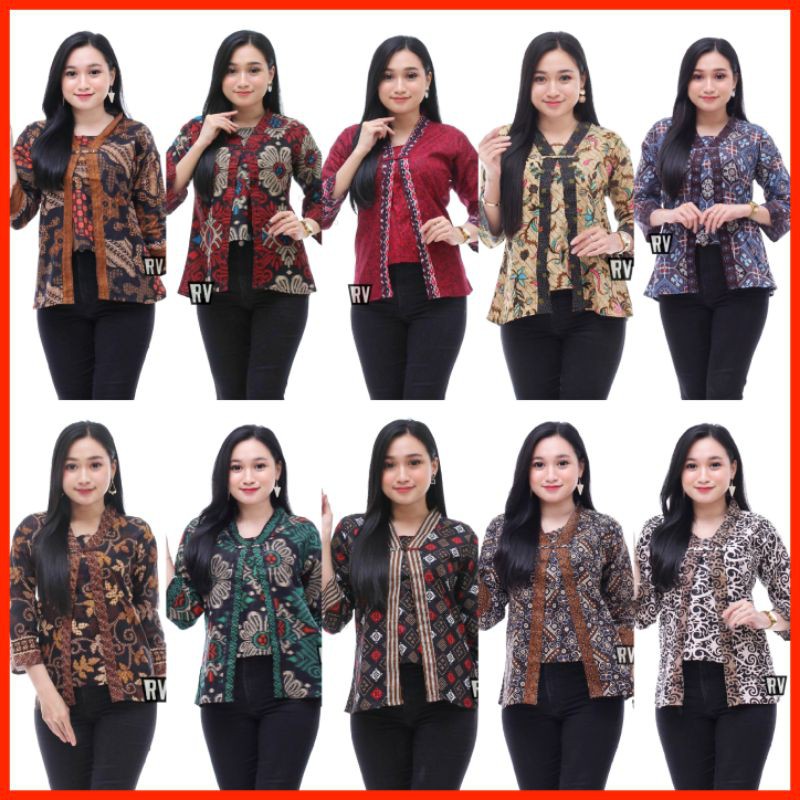 [ BISA COD ] Blouse Batik wanita  Seragam Kantor  By BATIK NAKULA