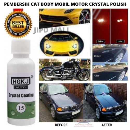 HGKJ15 Pembersih Proteksi Cat Mobil Motor Car Crystal Coating Polish 50ml 111162